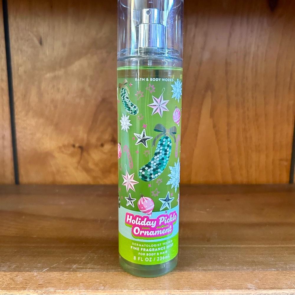 Bath & Body Works Holiday Pickle Ornament Body Mist Limited Edition 8 fl oz